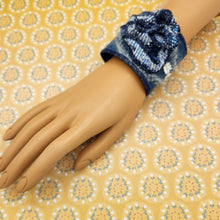 Load image into Gallery viewer, fabric bracelet, hobo style bracelet, upcycled, repurposed, shops near me, handmade