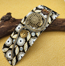 Load image into Gallery viewer, fabric bracelet, hobo style bracelet, upcycled, repurposed, shops near me, handmade