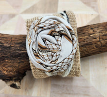 Load image into Gallery viewer, fabric bracelet, cuff bracelet, upcycled cuff, repurposed, men's tie, shops green bay