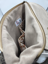 Load image into Gallery viewer, upcycled purse, men’s suitcoat purse, recycled bag, women’s crossbody bag, handmade purse