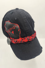 Load image into Gallery viewer, wisconsin baseball cap, women's shabby chic hat, wisconsin hats, boutique near me , shops green bay