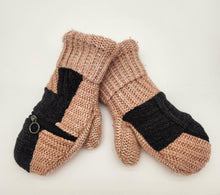 Load image into Gallery viewer, Handmade mittens, upcycled mittens, sweater mittens, wool mitten, shops green bay, repurposed sweaters,