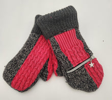 Load image into Gallery viewer, Handmade mittens, upcycled mittens, sweater mittens, wool mitten, shops green bay, repurposed sweaters, Josie T. Designs