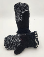 Load image into Gallery viewer, Handmade mittens, upcycled mittens, sweater mittens, wool mitten, shops green bay, repurposed sweaters, Josie T. Designs