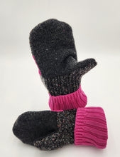 Load image into Gallery viewer, Handmade mittens, upcycled mittens, sweater mittens, wool mitten, shops green bay, repurposed sweaters, Josie T. Designs