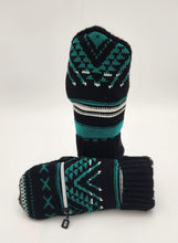 Load image into Gallery viewer, Handmade mittens, upcycled mittens, sweater mittens, wool mitten, shops green bay, repurposed sweaters, Josie T. Designs