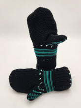 Load image into Gallery viewer, Handmade mittens, upcycled mittens, sweater mittens, wool mitten, shops green bay, repurposed sweaters, Josie T. Designs