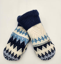 Load image into Gallery viewer, Handmade mittens, upcycled mittens, sweater mittens, wool mitten, shops green bay, repurposed sweaters, Josie T. Designs