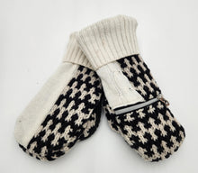 Load image into Gallery viewer, Handmade mittens, upcycled mittens, sweater mittens, wool mitten, shops green bay, repurposed sweaters, Josie T. Designs