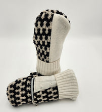 Load image into Gallery viewer, Handmade mittens, upcycled mittens, sweater mittens, wool mitten, shops green bay, repurposed sweaters, Josie T. Designs