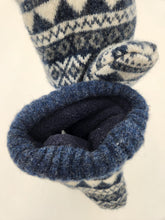 Load image into Gallery viewer, Handmade mittens, upcycled mittens, sweater mittens, wool mitten, shops green bay, repurposed sweaters, Josie T. Designs