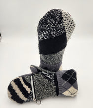Load image into Gallery viewer, Handmade mittens, upcycled mittens, sweater mittens, wool mitten, shops green bay, repurposed sweaters, Josie T. Designs