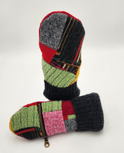Load image into Gallery viewer, Handmade mittens, upcycled mittens, sweater mittens, wool mitten, shops green bay, repurposed sweaters, Josie T. Designs