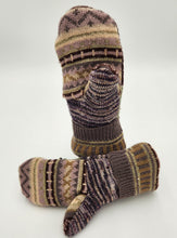Load image into Gallery viewer, Handmade mittens, upcycled mittens, sweater mittens, wool mitten, shops green bay, repurposed sweaters, Josie T. Designs