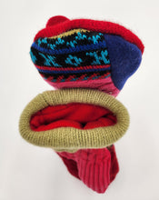 Load image into Gallery viewer, Handmade mittens, upcycled mittens, sweater mittens, wool mitten, shops green bay, repurposed sweaters, Josie T. Designs