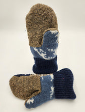 Load image into Gallery viewer, Handmade mittens, upcycled mittens, sweater mittens, wool mitten, shops green bay, repurposed sweaters, Josie T. Designs