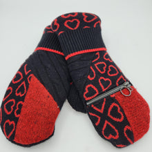 Load image into Gallery viewer, Handmade mittens, upcycled mittens, sweater mittens, wool mitten, shops green bay, repurposed sweaters, Josie T. Designs