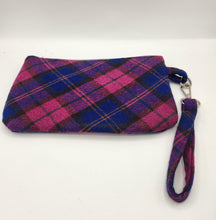 Load image into Gallery viewer, wristlet purse, women’s handbag, upcycled purse, men’s suitcoat purse, shops near me, handmade bags