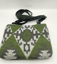 Load image into Gallery viewer, upcycled handbag, recycled purse, sweater purse, crossbody bag, shoulder bag, handmade purse