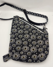 Load image into Gallery viewer, raveler Pouch, Sling Bag, Unisex Crossbody Bag, Secure pouch, handmade crossbody, upcycled sling bag, josie t. designs, travel bag,