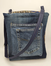 Load image into Gallery viewer, men's tie purse, upcycled men's ties, handmade bag, crossbody bag, handmade purse