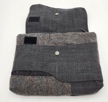 Load image into Gallery viewer, upcycled bag
patchwork purse
crossbody bag
handmade purse
sustainable fashion
eco friendly bag
reclaimed fabric bag
one of a kind purse
slow fashion accessory
artisan made bag
boho crossbody
neutral patchwork bag
recycled textile bag
handcrafted accessory