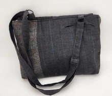 Load image into Gallery viewer, upcycled bag
patchwork purse
crossbody bag
handmade purse
sustainable fashion
eco friendly bag
reclaimed fabric bag
one of a kind purse
slow fashion accessory
artisan made bag
boho crossbody
neutral patchwork bag
recycled textile bag
handcrafted accessory