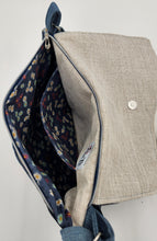 Load image into Gallery viewer, upcycled denim bag
denim crossbody purse
patchwork denim bag
blue jean purse
sustainable fashion bag
eco friendly handbag
handmade denim bag
casual crossbody bag
recycled denim purse
boho denim bag