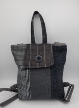 Load image into Gallery viewer, upcycled backpack, womens backpack, backpack, boutique green bay, handmade purse recycled,