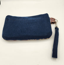 Load image into Gallery viewer, upcycled tie clutch, handmade wristlet bag, eco friendly purse, patchwork clutch bag, vintage tie handbag, recycled fabric purse, sustainable fashion accessory, unique evening clutch, quirky handmade gifts, zero waste fashion, zipper wristlet wallet
clutch, women's handbag, wristlet purse, men's ties, upcycled bag, shops in green bay