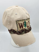 Load image into Gallery viewer, handmade baseball cap, shabby chic hat, embellished cap, upcycled baseball hat, boutique green bay
