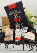 Load image into Gallery viewer, gift basket for men, grilling gift basket, gift baskets green bay, gourmet basket
