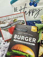 Load image into Gallery viewer, Gourmet gift basket

Be Happy gift set

Foodie gift box

Snack and seasoning basket

Housewarming gift basket

Thank you gift box

Birthday gift basket for food lovers

Gourmet dips and seasoning set
