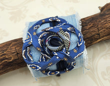 Load image into Gallery viewer, handmade bracelet, hobo bracelet, cuff fabric bracelet, mens ties bracelet, gifts green bay
