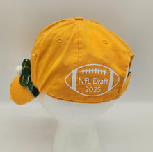 Load image into Gallery viewer, packer hat, green bay apparel, distressed hat, upcycled, re-purposed, boutique green bay, josie t. designs
