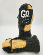 Load image into Gallery viewer, Handmade mittens, upcycled mittens, sweater mittens, wool mitten, shops green bay, repurposed sweaters, Josie T. Designs
