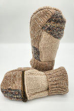 Load image into Gallery viewer, Handmade mittens, upcycled mittens, sweater mittens, wool mitten, shops green bay, repurposed sweaters, Josie T. Designs
