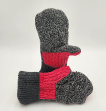 Load image into Gallery viewer, Handmade mittens, upcycled mittens, sweater mittens, wool mitten, shops green bay, repurposed sweaters, Josie T. Designs

