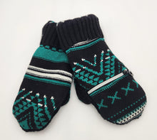 Load image into Gallery viewer, Handmade mittens, upcycled mittens, sweater mittens, wool mitten, shops green bay, repurposed sweaters, Josie T. Designs
