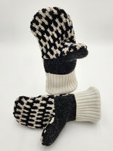 Load image into Gallery viewer, Handmade mittens, upcycled mittens, sweater mittens, wool mitten, shops green bay, repurposed sweaters, Josie T. Designs
