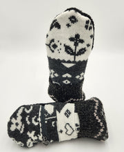 Load image into Gallery viewer, Handmade mittens, upcycled mittens, sweater mittens, wool mitten, shops green bay, repurposed sweaters, Josie T. Designs

