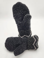 Load image into Gallery viewer, Handmade mittens, upcycled mittens, sweater mittens, wool mitten, shops green bay, repurposed sweaters, Josie T. Designs
