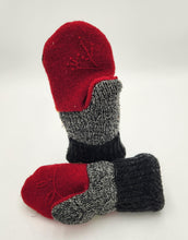 Load image into Gallery viewer, Handmade mittens, upcycled mittens, sweater mittens, wool mitten, shops green bay, repurposed sweaters, Josie T. Designs

