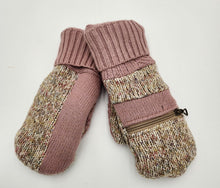 Load image into Gallery viewer, Handmade mittens, upcycled mittens, sweater mittens, wool mitten, shops green bay, repurposed sweaters, Josie T. Designs

