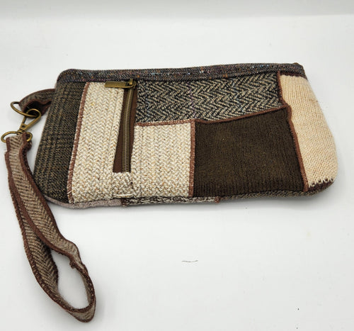 upcycled handbag, recycled purse, wristlet purse, handmade bags, shops near me