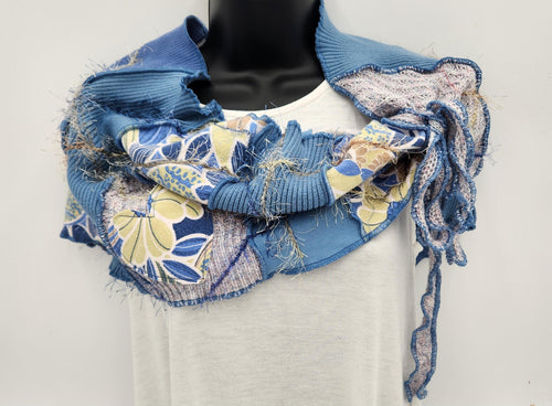 summer scarf, handmade scarf, upcycled scarf, re-purposed, boutique green bay, josie t designs