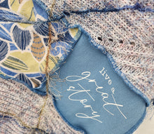 Load image into Gallery viewer, summer scarf, handmade scarf, upcycled scarf, re-purposed, boutique green bay, josie t designs
