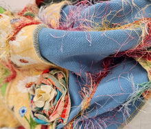 Load image into Gallery viewer, Summer scarf, summer shawl, handmade scarf, upcycled, re-purposed
