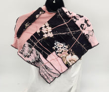 Load image into Gallery viewer, Summer scarf, summer shawl, handmade scarf, upcycled, re-purposed
