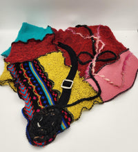 Load image into Gallery viewer, upcycled scarf, cowl neck scarf, sweater scarf, recycled sweaters, handmade scarf, boutique green bay
